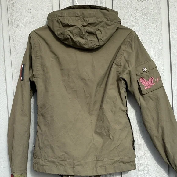 Mission Six Falcon Series Jacket XS RECCO Hooded Olive Green Snow Ski Ride - Picture 15 of 16